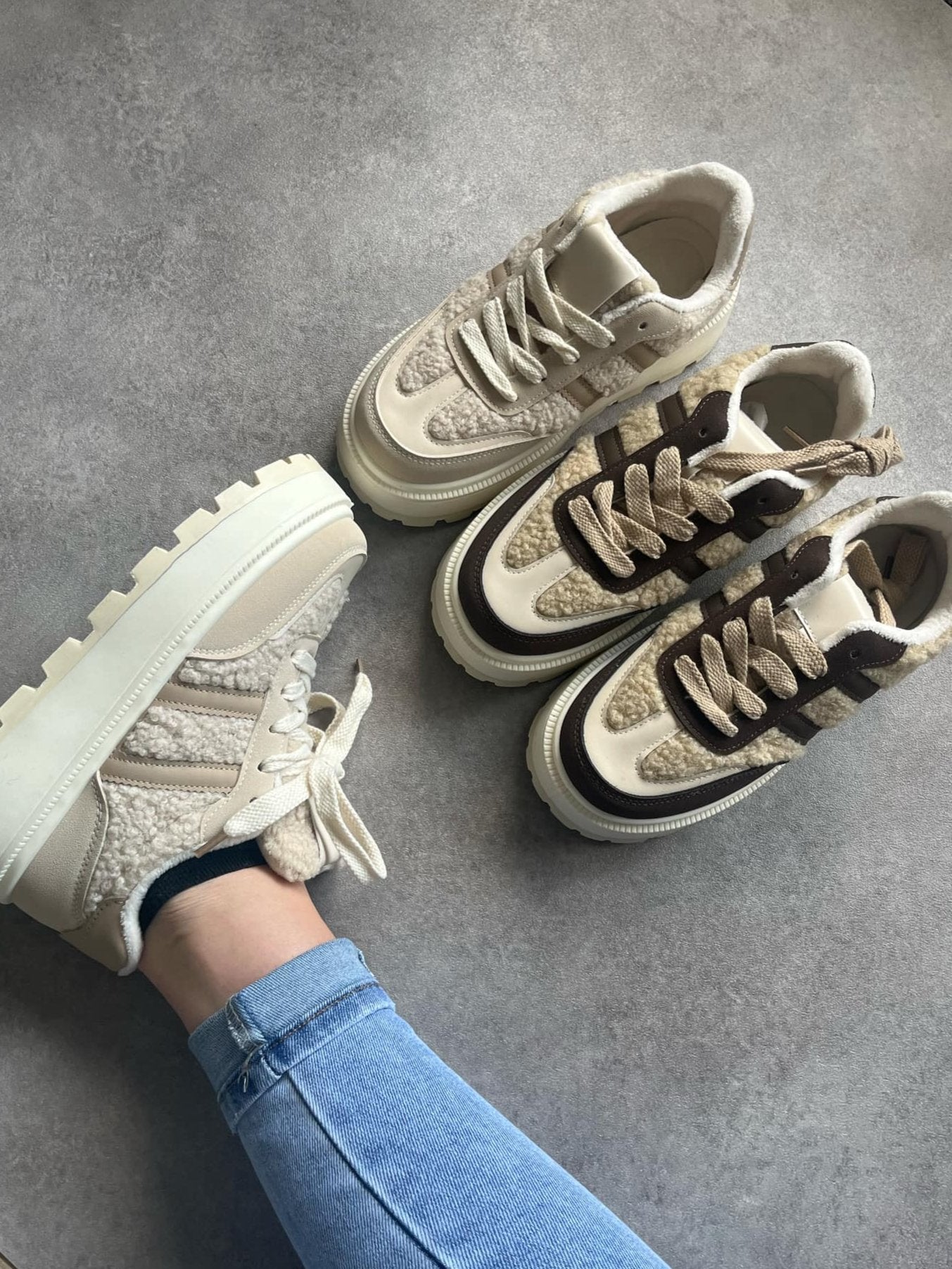 Sneaker Selin bruin/beige