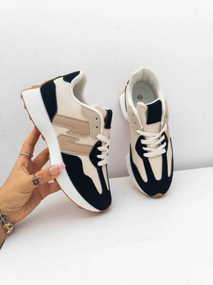 Sneaker Bo – Black & Brown PU Leather Sneakers for Men & Women