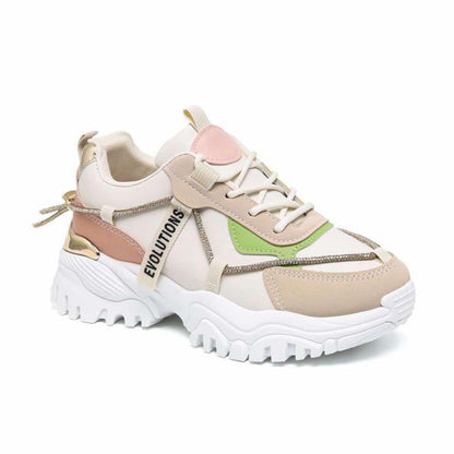 Sneaker Nyna – Light Pink Girls’ Sneakers in PU Leather