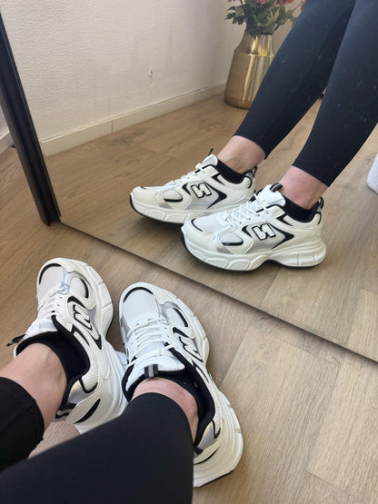 Sneaker Elva zwart- wit
