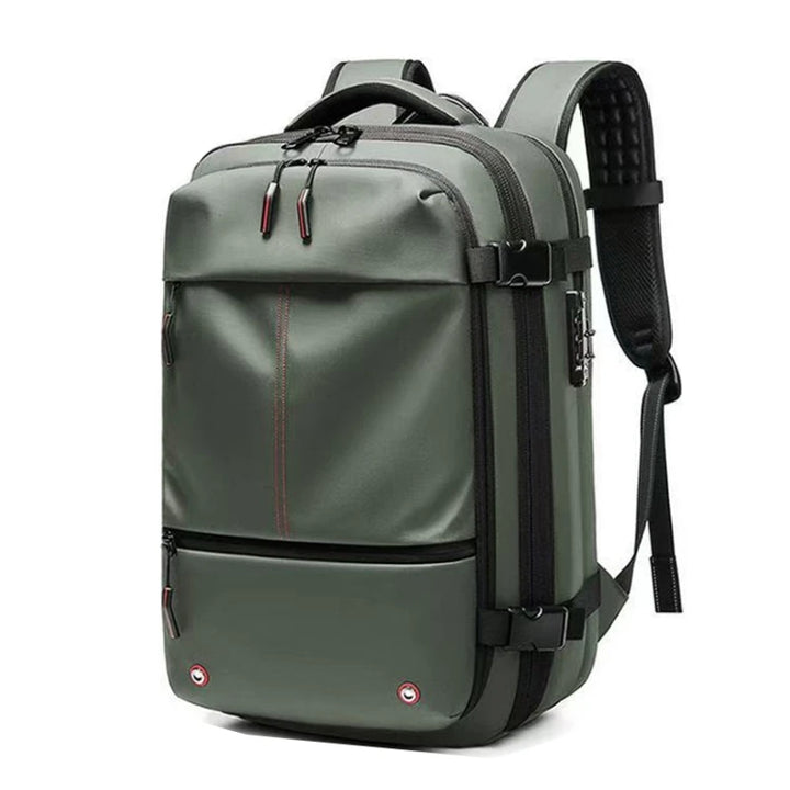 3Pcs Travel Compression Laptop Backpack 17" Expandable w/ Lock