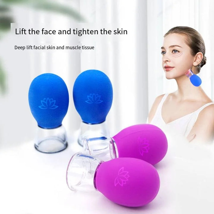 Silicone Face Massage Cupping Tool Anti-Aging Vacuum Therapy Cup