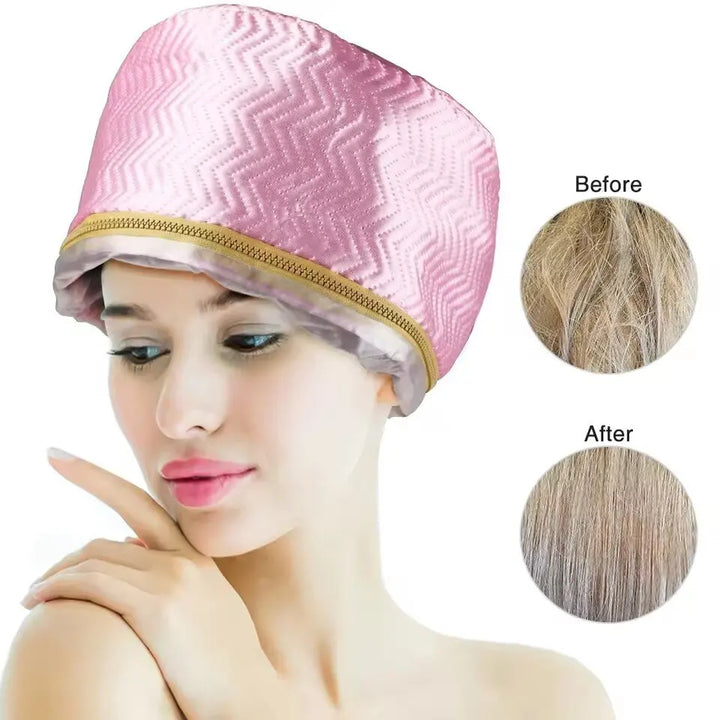 USB Hair Steamer Cap – Waterproof, Adjustable Heat for Deep Care
