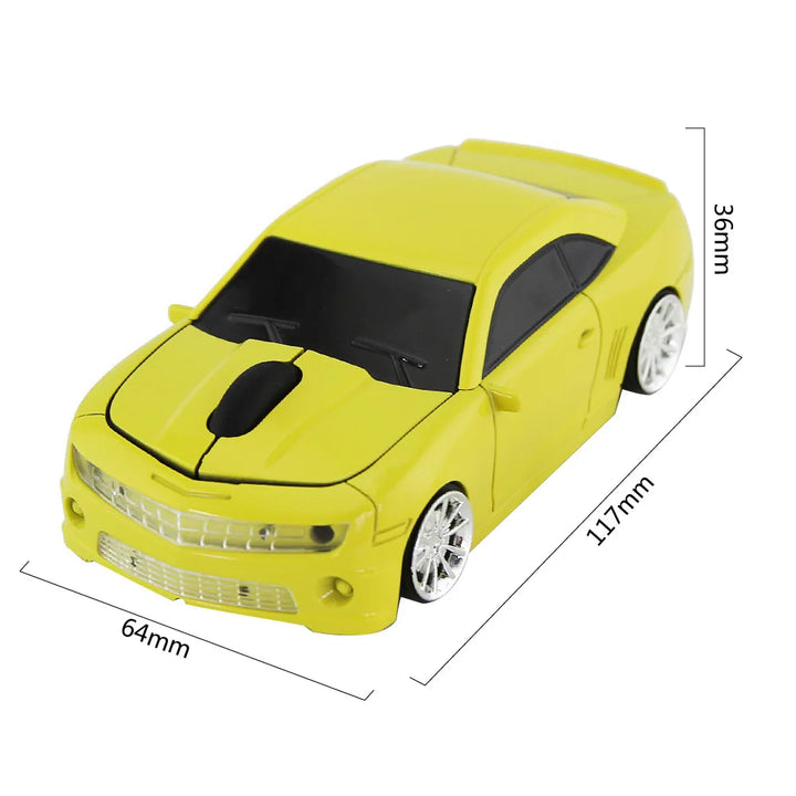 Sports Car 2.4G Wireless Mouse USB for Laptop Office and Gaming