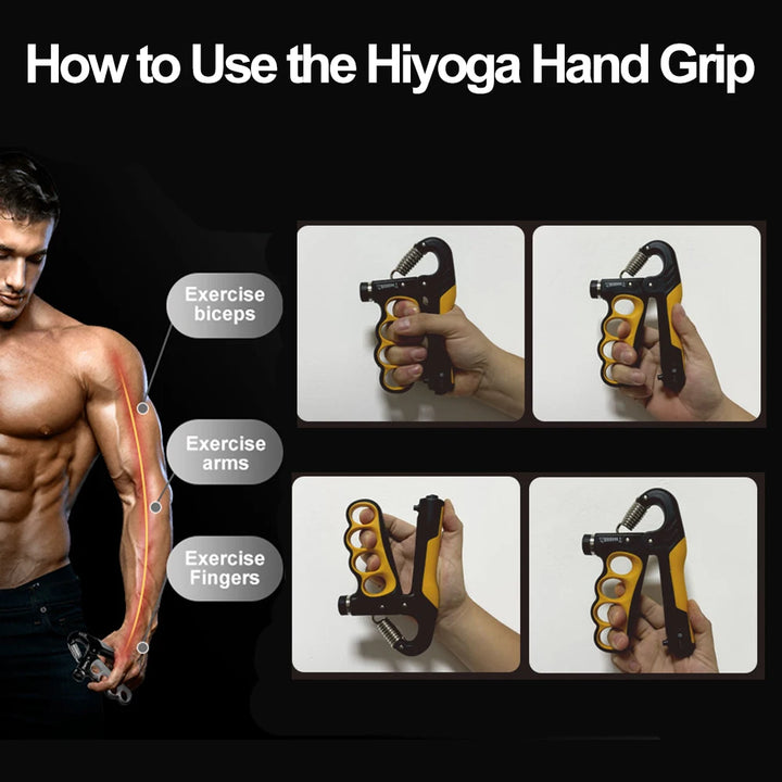Adjustable Hand Gripper 5-100kg – Wrist & Finger Strengthener for Fitness