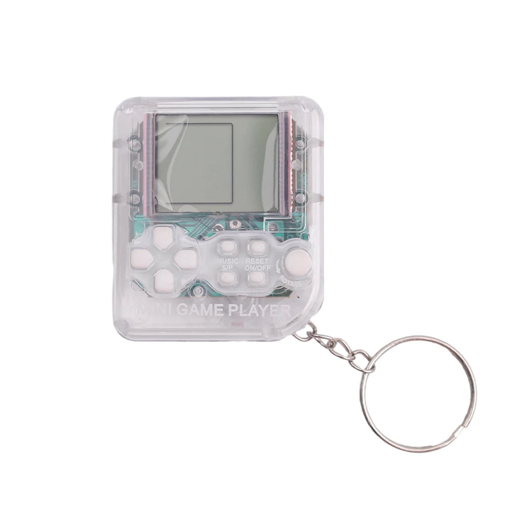 Mini Retro Handheld Game Keychain – 26 Games, Fun Gift for Kids
