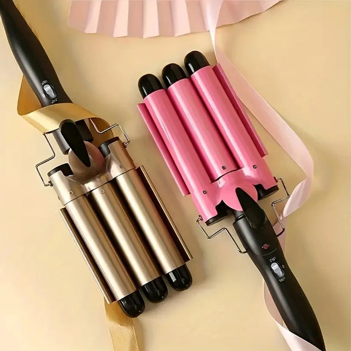 Triple Barrel Ceramic Hair Waver – Salon-Style Beach Waves at Home