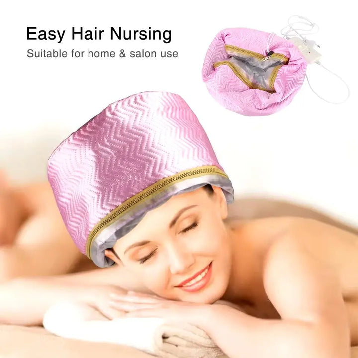 USB Hair Steamer Cap – Waterproof, Adjustable Heat for Deep Care