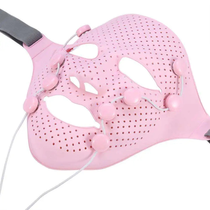 USB-Powered 3D Silicone Magnetic Facial SPA Mask – Anti-Wrinkle Massage Device