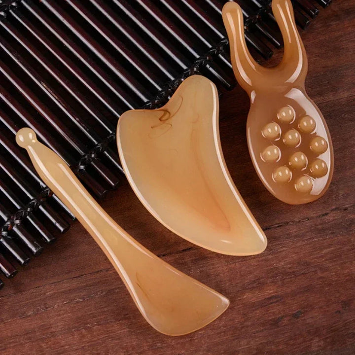 Resin Gua Sha Facial Massage Tool – Face Lifting, Sculpting & Puffiness Reduction