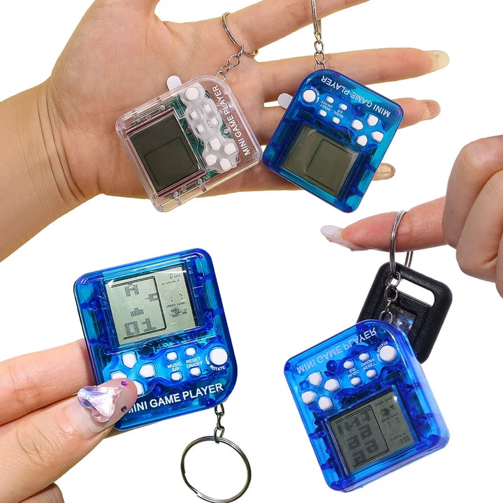 Mini Retro Handheld Game Keychain – 26 Games, Fun Gift for Kids