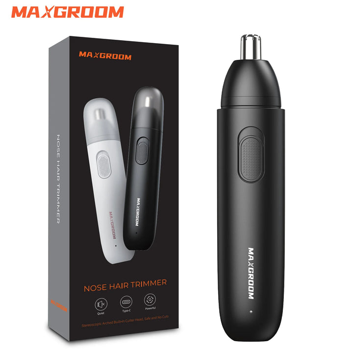 Nose Hair Trimmer for Men – Rechargeable 360° Dual-Blade Electric Shaver