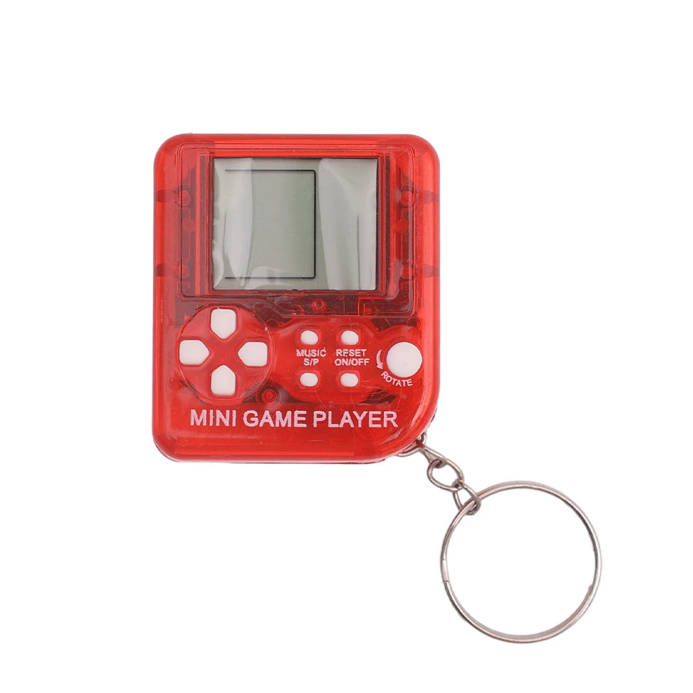 Mini Retro Handheld Game Keychain – 26 Games, Fun Gift for Kids