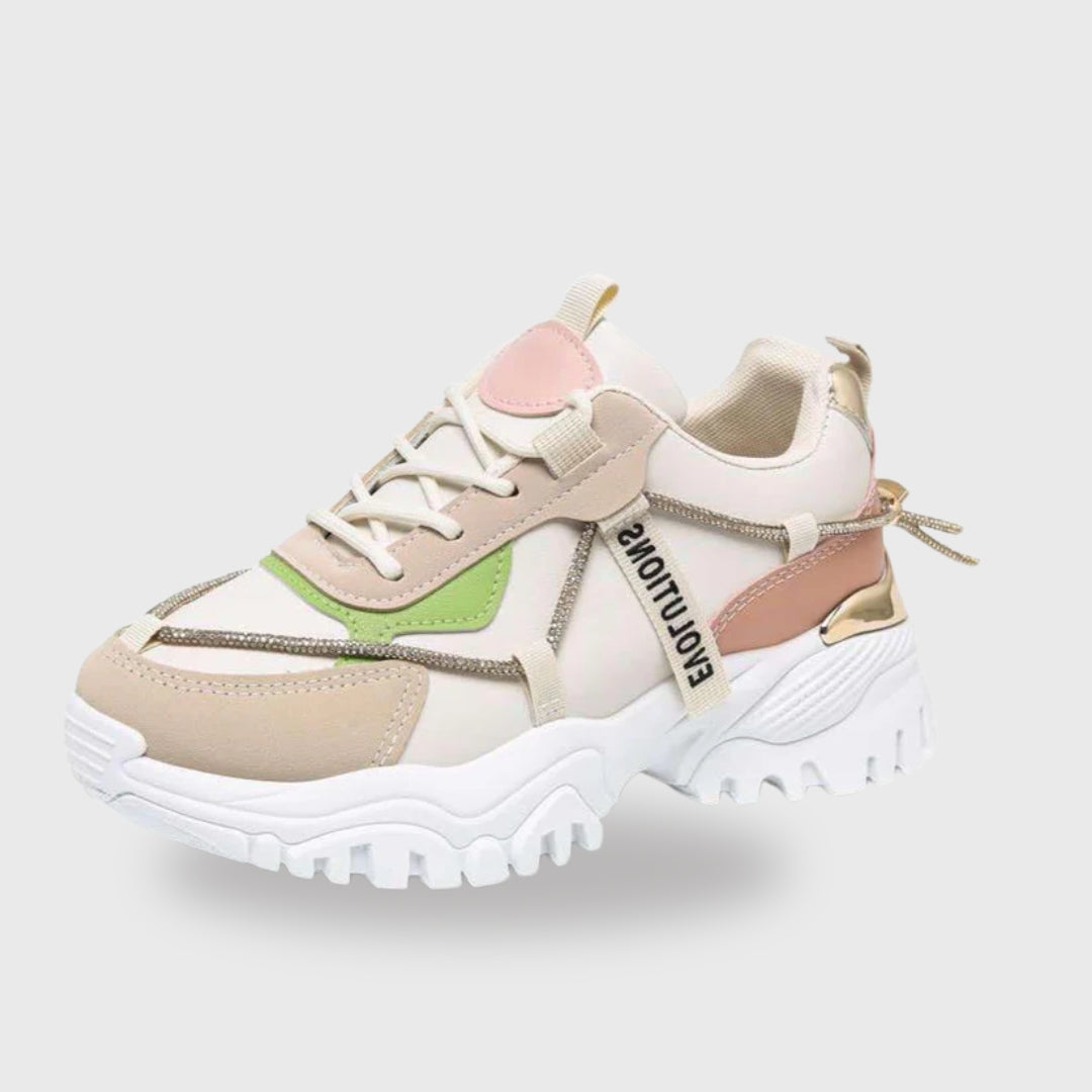 Sneaker Nyna – Light Pink Girls’ Sneakers in PU Leather