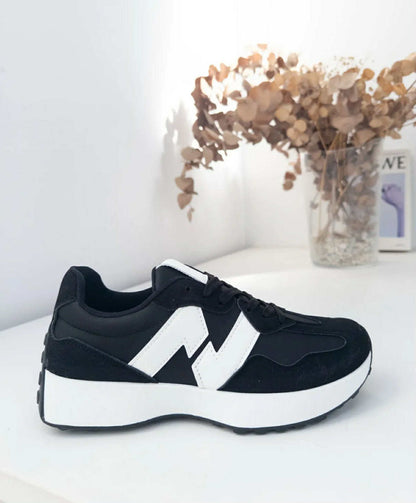 Sneaker Bo zwart-wit