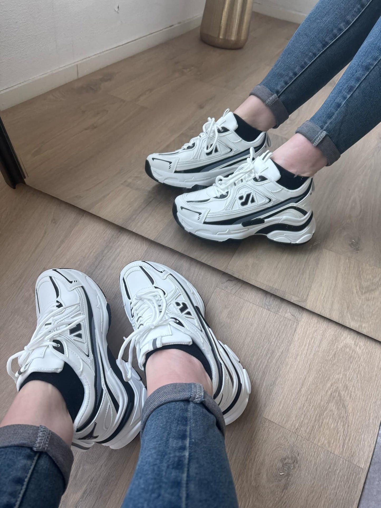 Sneaker Roos wit