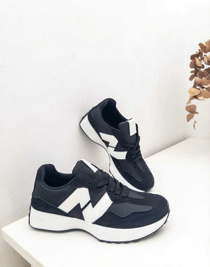 Sneaker Bo zwart-wit
